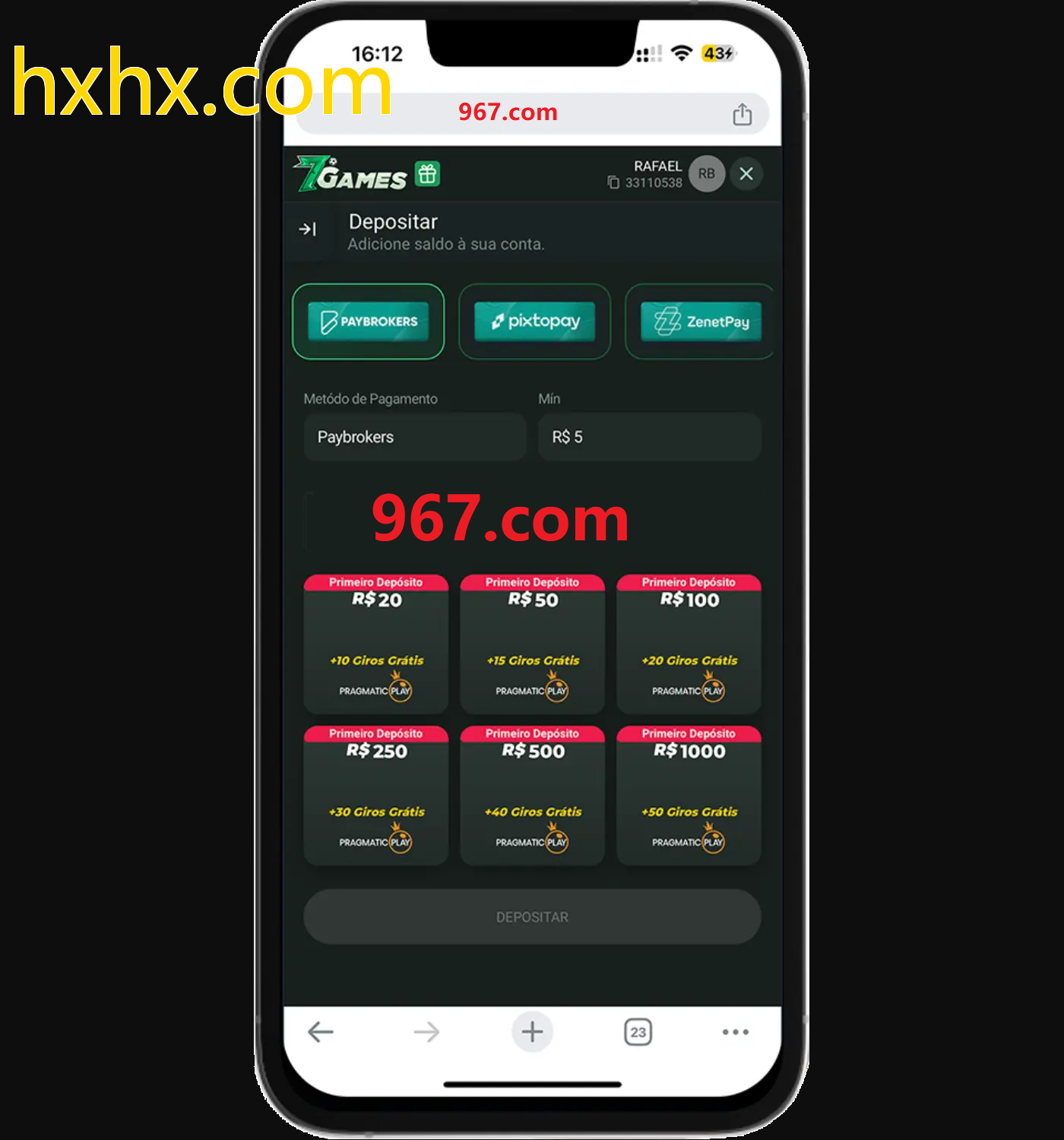 Baixe o aplicativo hxhx.com para jogar a qualquer momento